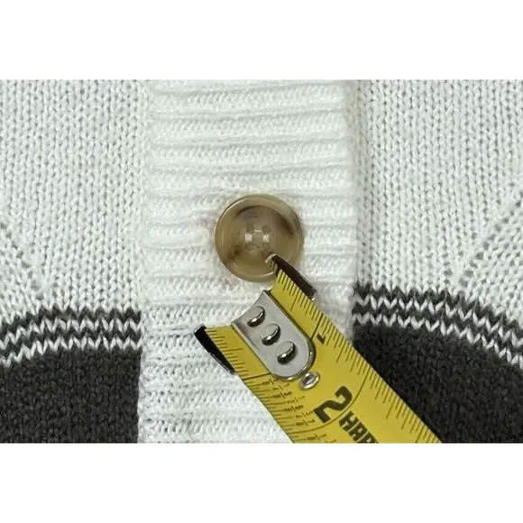 NWT Pink Clover Women's Stitch Fix Exclusive Striped Soft Striped Cardigan Sz LP - Picture 10 of 10